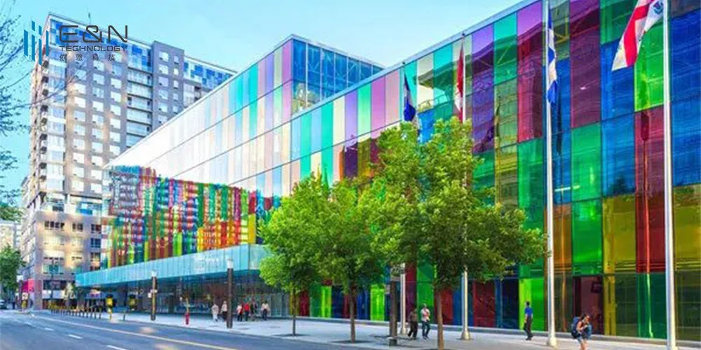 Colored Glass Curtain Wall